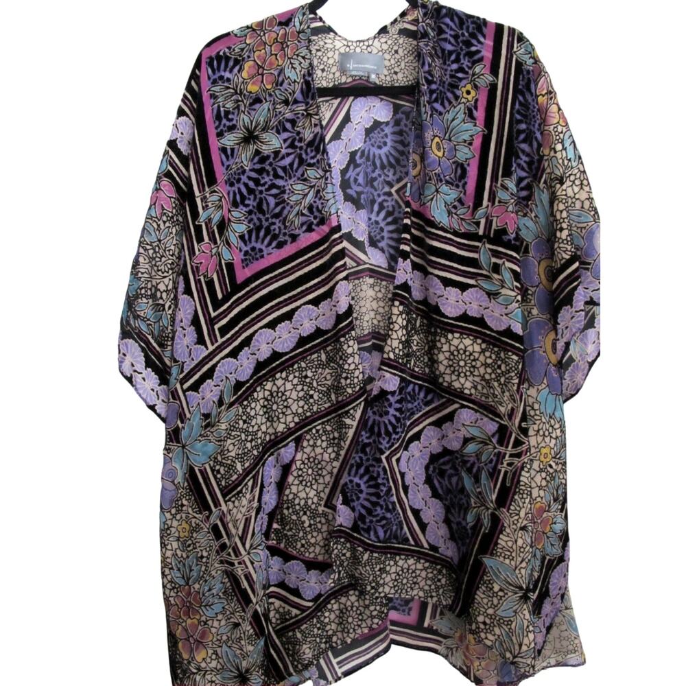 Anthropologie Burn Out Kimono Duster Boho Whimsy Old Money Classy